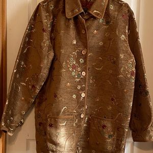 Beautiful TapestryThigh Length Coat. PRICE CUT!